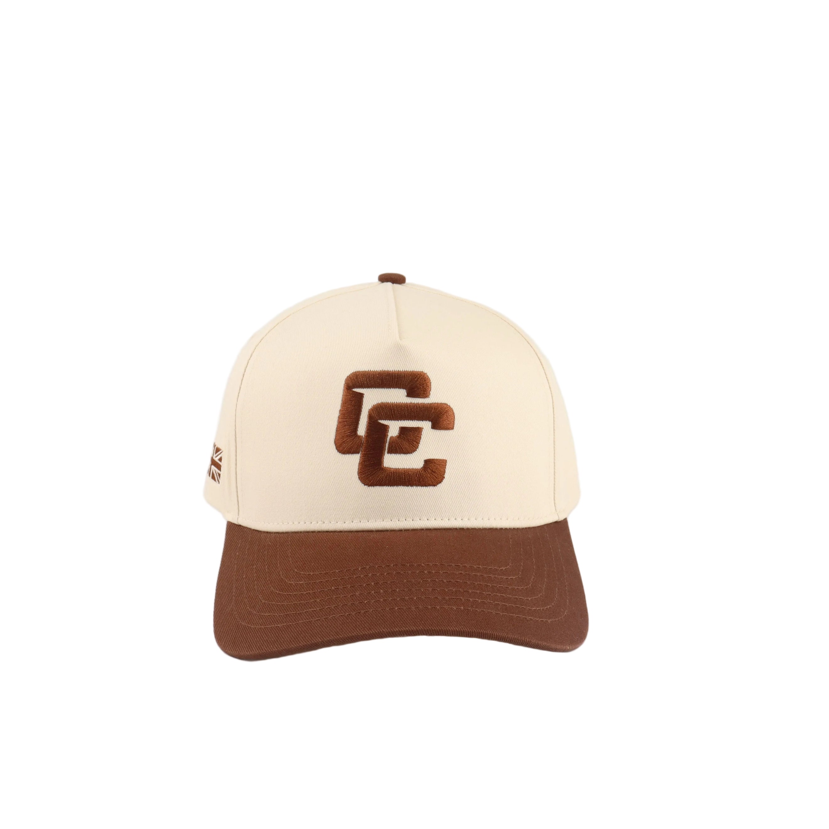 Varsity Canvas Cap - 5 Panel Beige/Brown