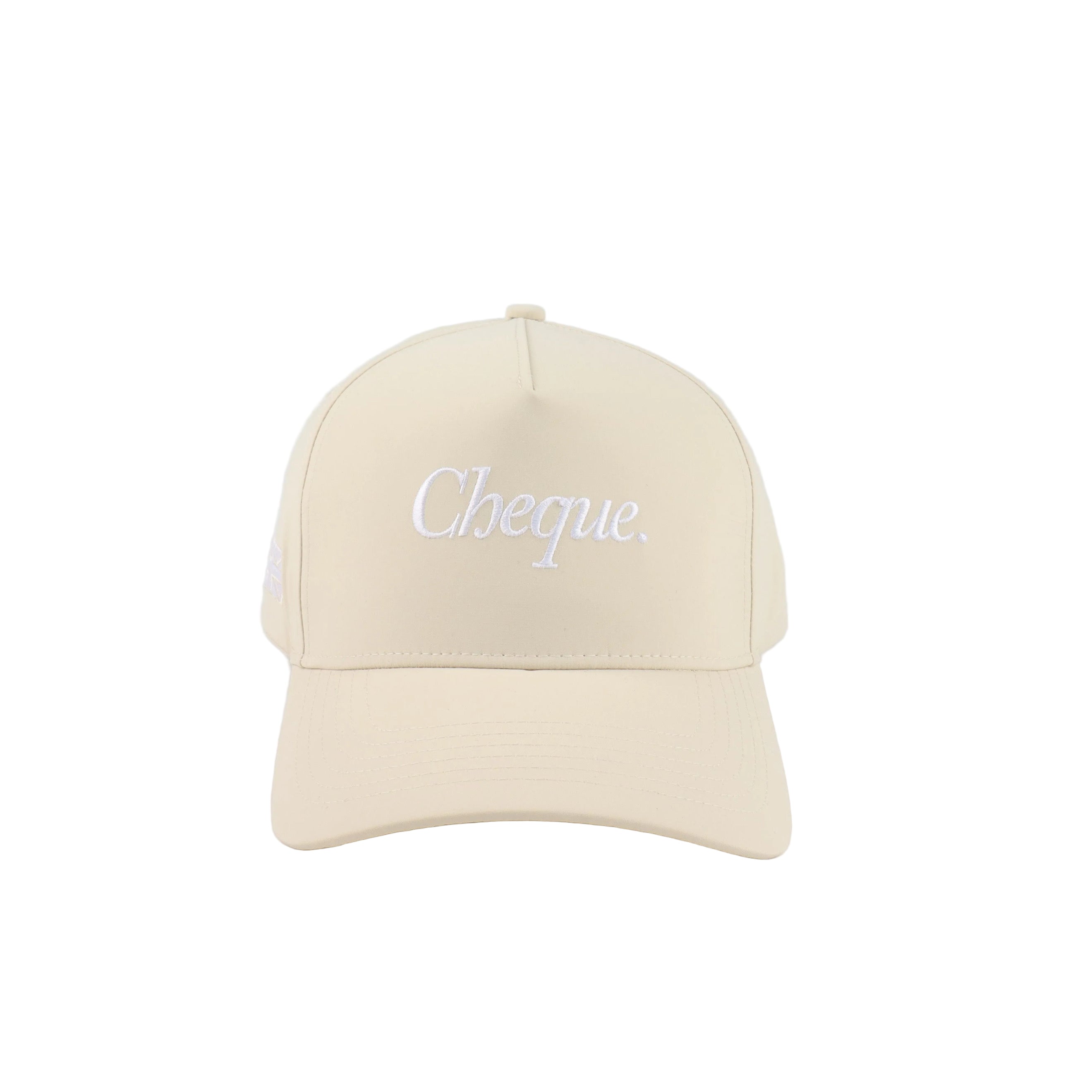 Cheque Nylon Cap - Beige