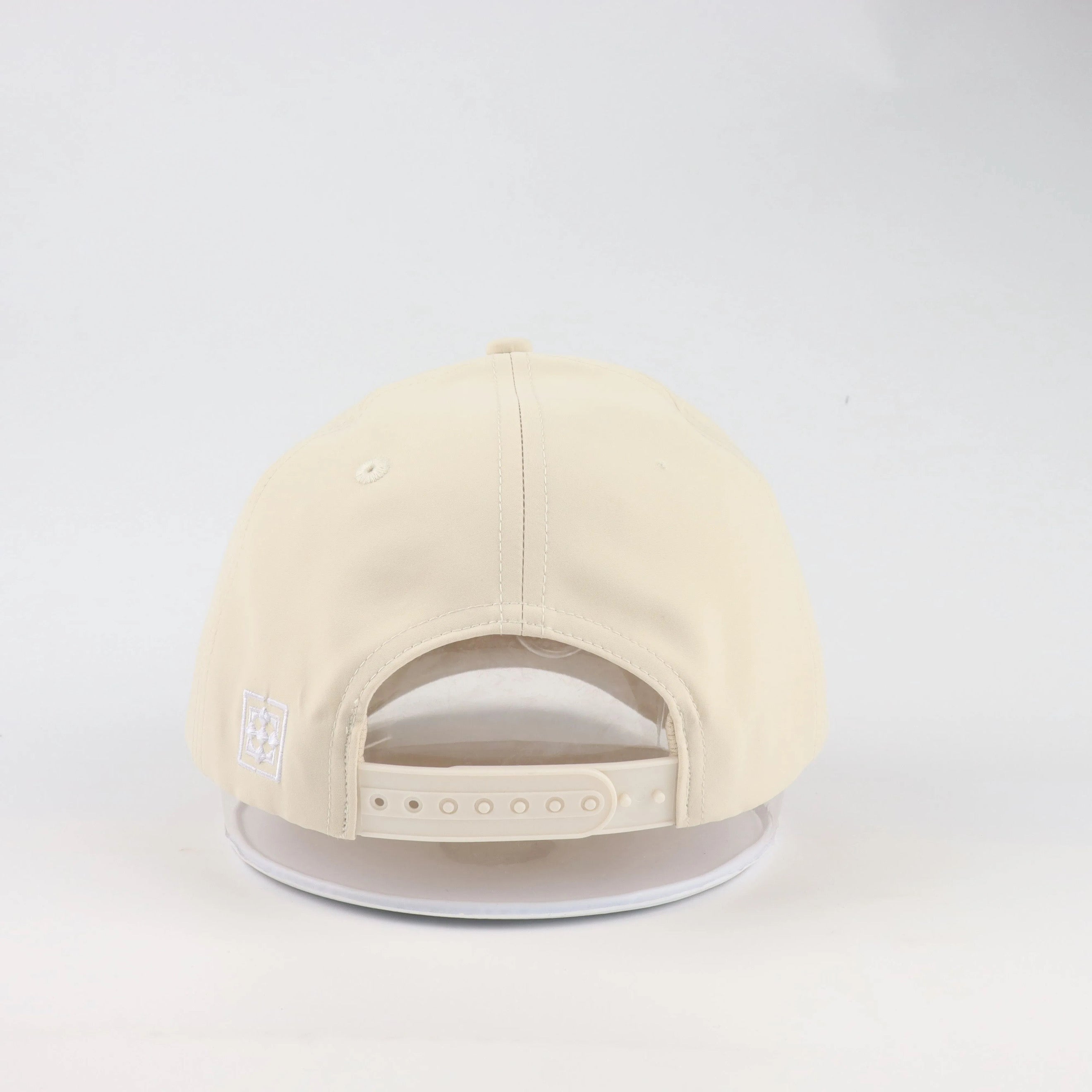 Cheque Nylon Cap - Beige