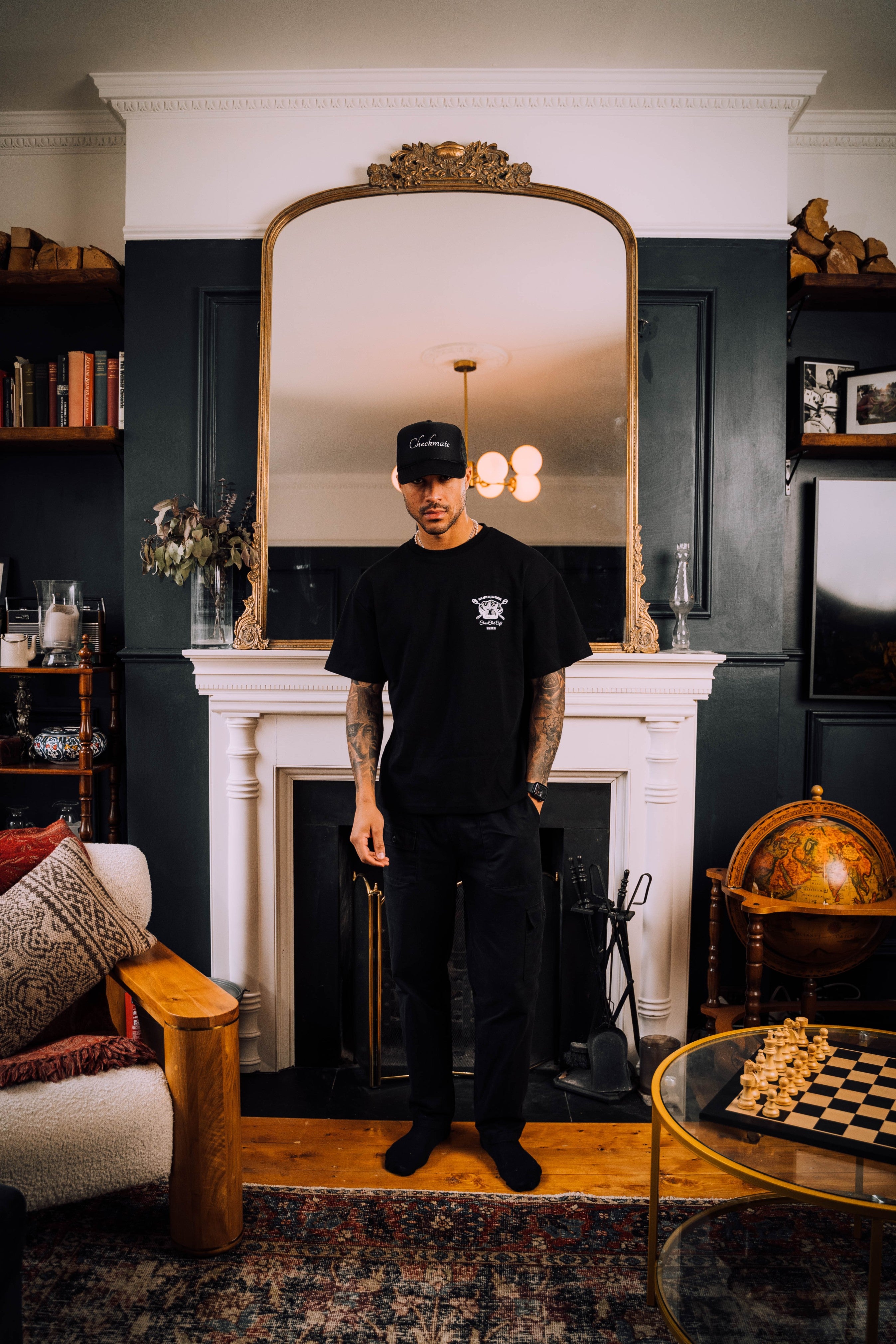Chess Club Cafe - Bon Appetit T Shirt - Black