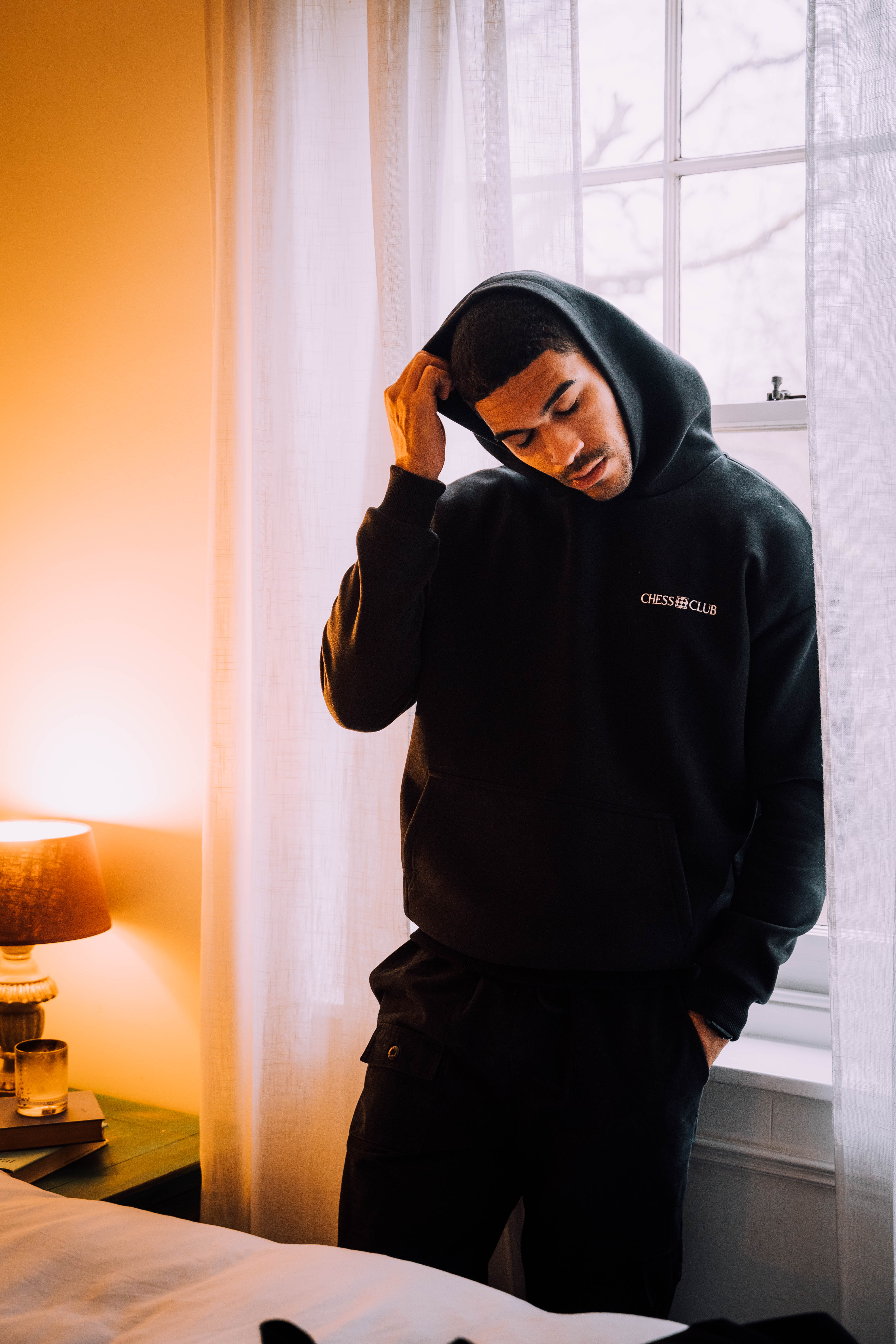 Chess Club Essential Hoodie - Black