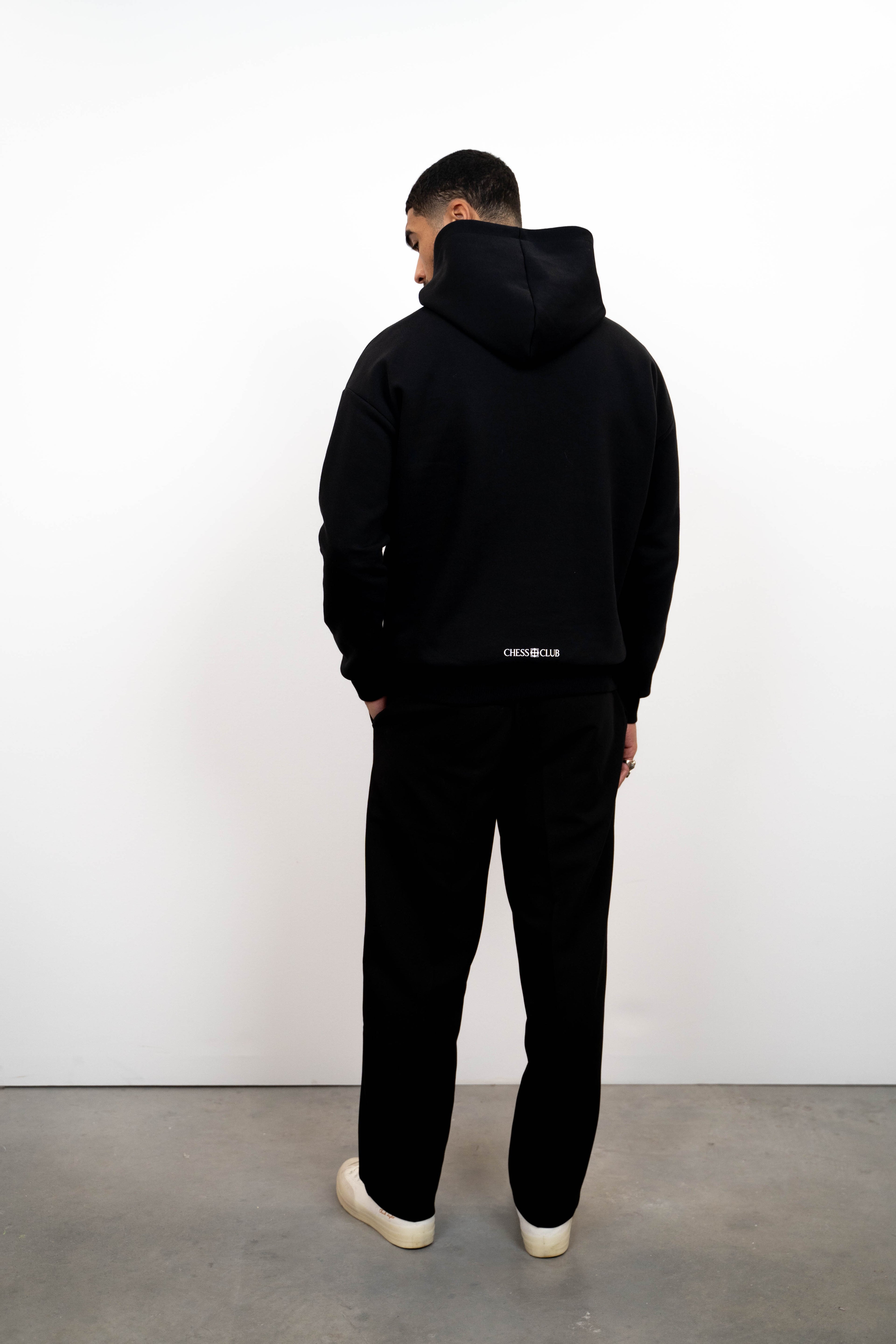 Chess Club Essential Hoodie - Black