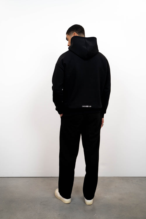 Chess Club Essential Hoodie - Black