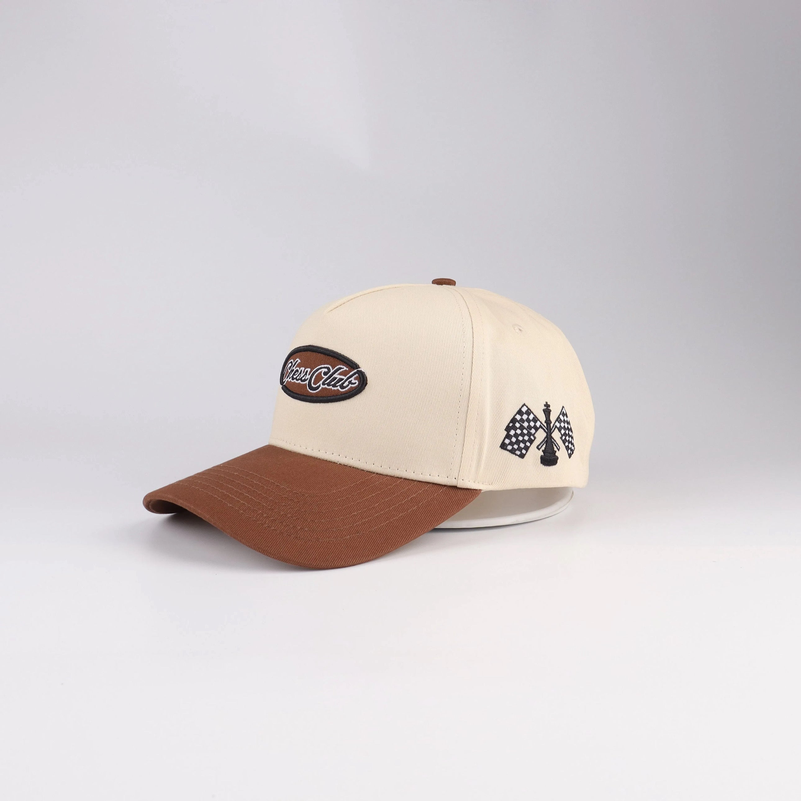 Racer Snapback - Beige/Brown