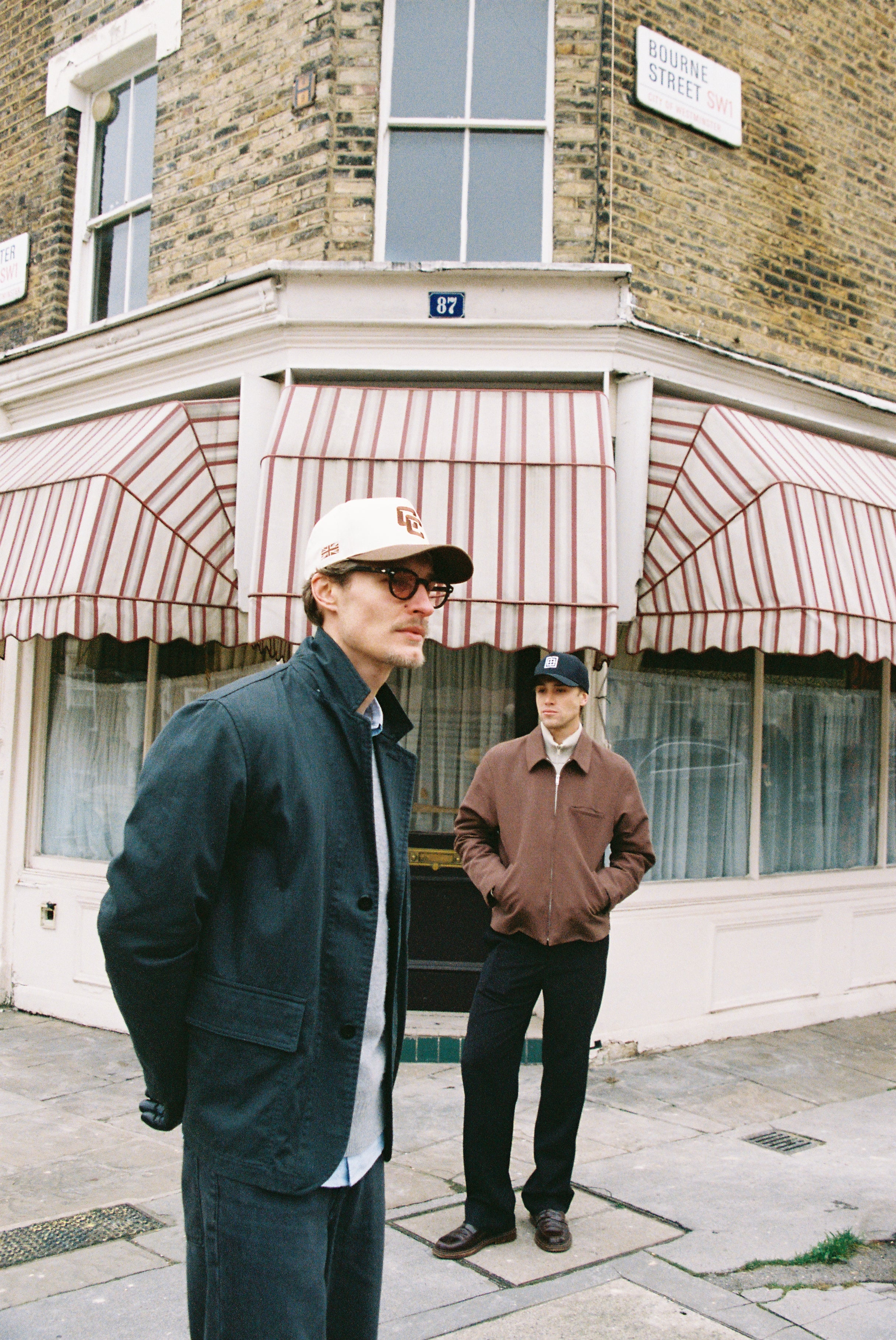 Varsity Canvas Cap - 5 Panel Beige/Brown