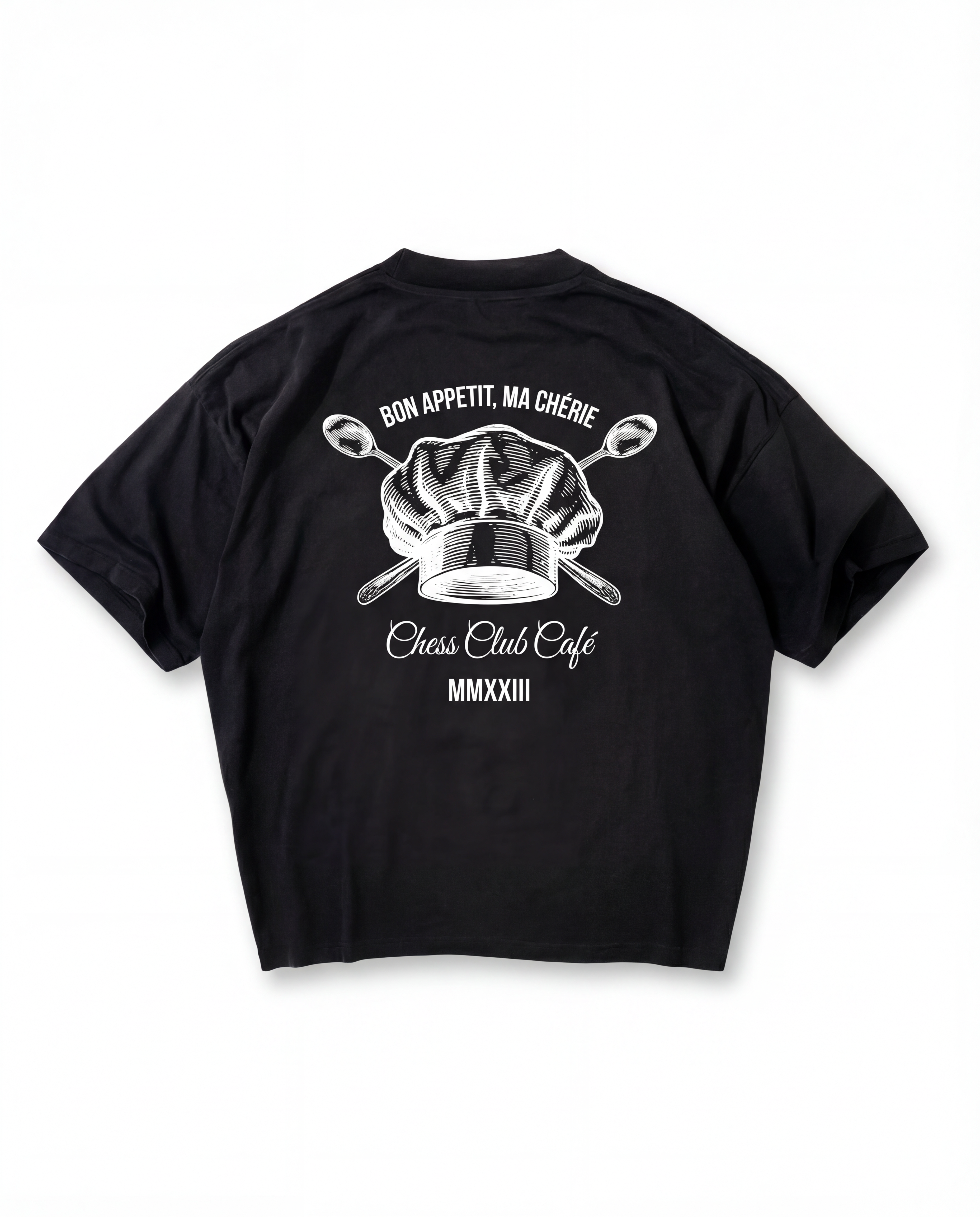Chess Club Cafe - Bon Appetit T Shirt - Black